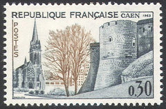 Timbru Franța 1963 MNH - Caen – Congresul Societăților Filatelice (SKU R1CLS8FRA13)