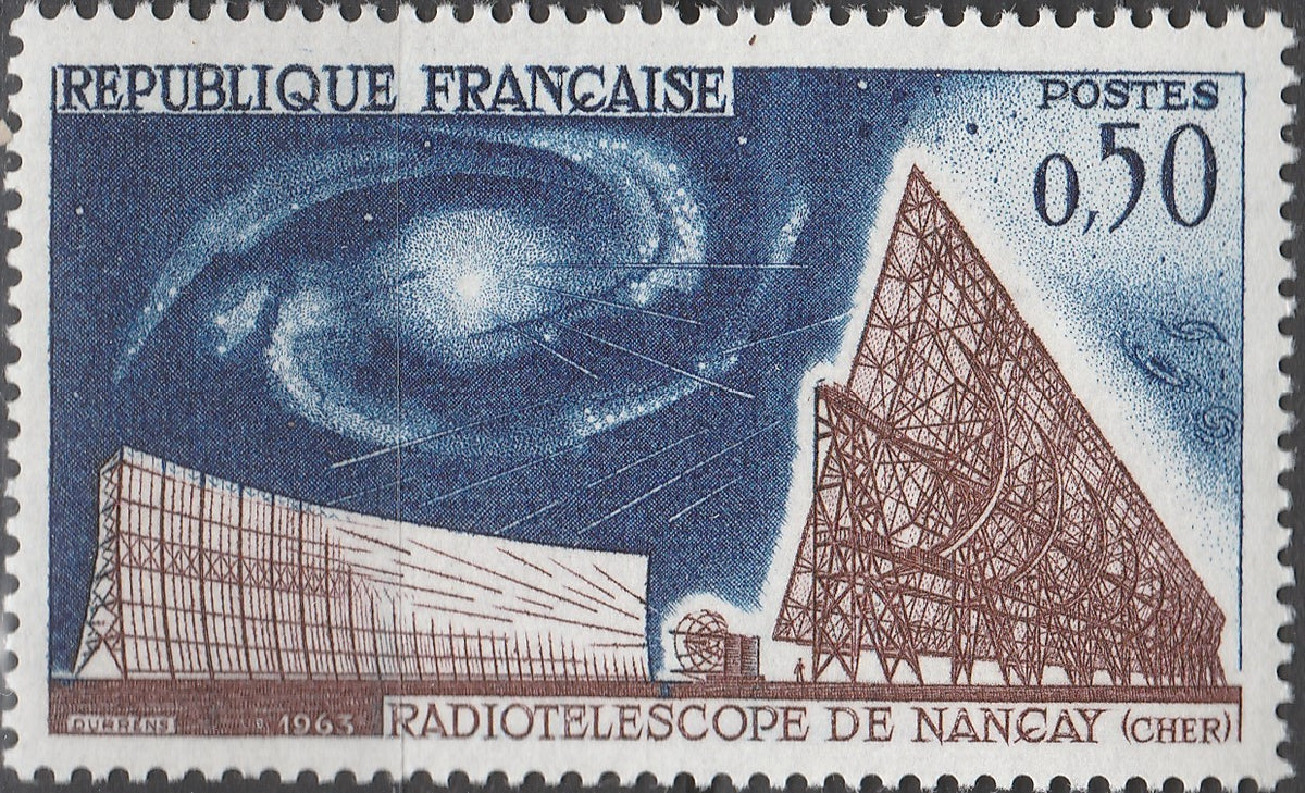 Timbru Franța 1963 MNH - Radiotelescopul de la Nançay (SKU R1CLS8FRA14)