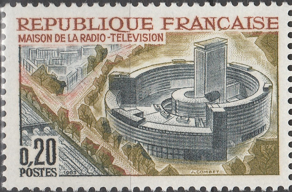 Timbru Franța 1963 MNH - Casa Radiodifuziunii-Televiziunii Franceze (SKU R1CLS8FRA21)