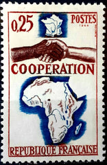 Timbru Franța 1964 MNH - Coopération - Franța și Africa (SKU R1CLS8FRA47)