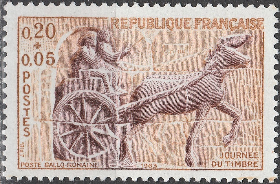 Timbru Franța 1963 MNH - Journée du Timbre – Poste gallo-romaine (SKU R1CLS8FRA6)