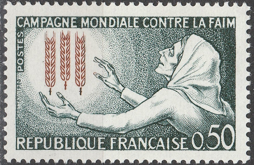 Timbru Franța 1963 MNH - Campagne mondiale contre la faim (SKU R1CLS8FRA7)