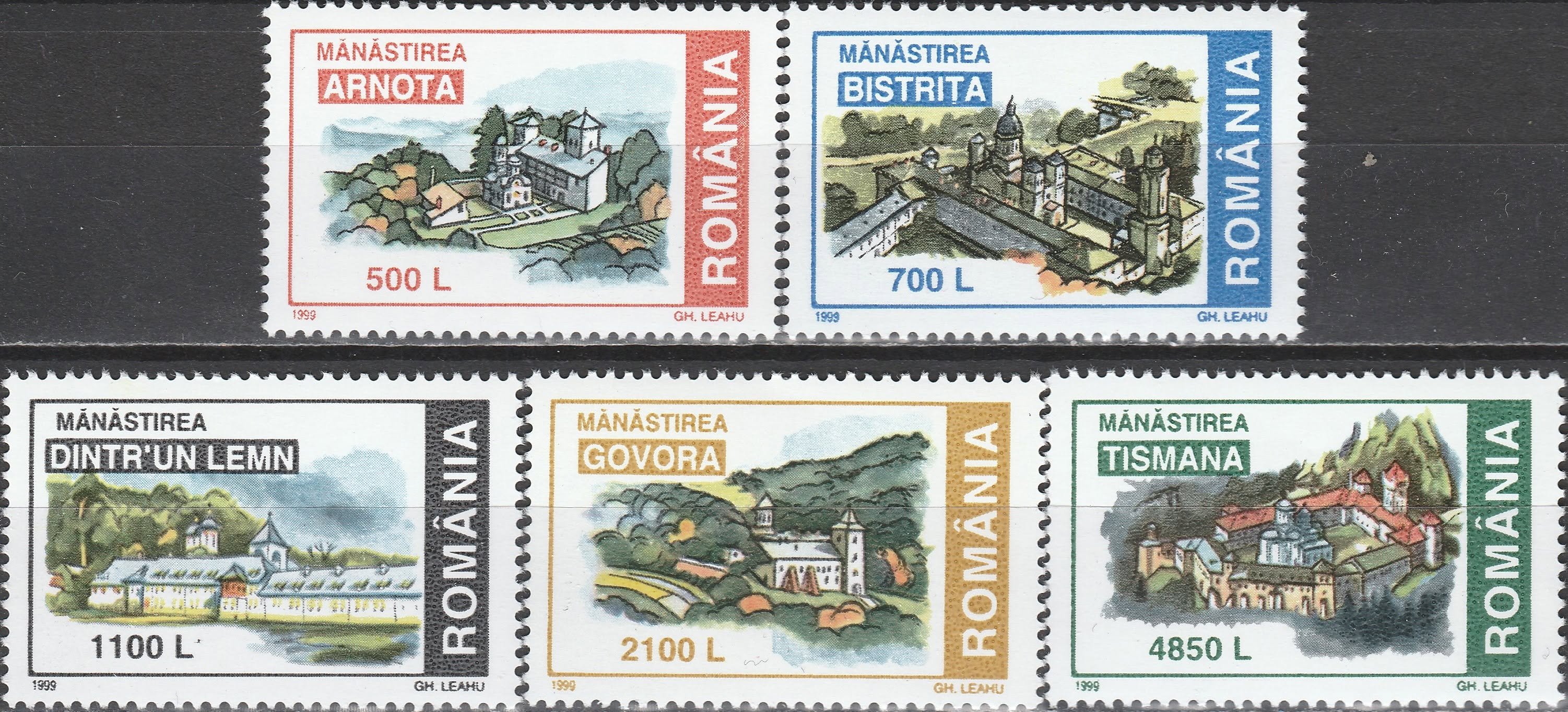 Timbru România Mănăstiri din România – 1999 MNH (ROM16)